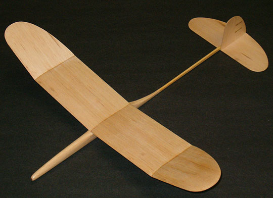 balsa wood airplane model