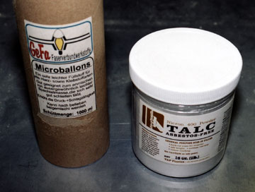 Micro-Balloons or talc can be used to lighten the color of the mix.