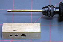 A Moto-Tool can be used to drill the holes.