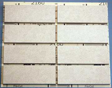 1-7/8" x 5-1/4" sanding blocks allow 8 sheets from a standard sheet of sandpaper.