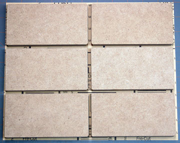 2-3/4" x 5-1/4" sanding blocks allow 6 sheets from a standard sheet of sandpaper.
