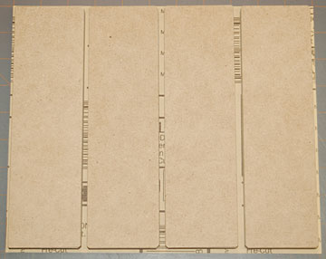 2-1/2" x 8-3/4" sanding blocks allow 4 sheets from a standard sheet of sandpaper.