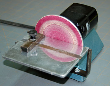 Disk sanders increase accuracy and reduce time involved in tedious sanding tasks.  Jarmac model shown.